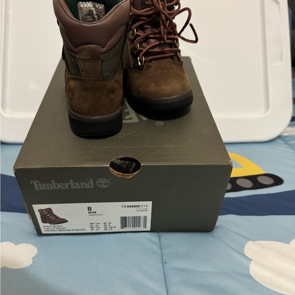 Timberland Brown and Green Boots